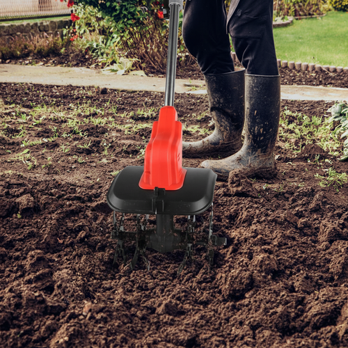 21V Cordless Electric Tiller Cultivator - 550W