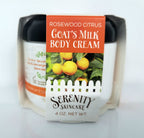 Rosewood Citrus Goat Milk Body Cream | Serenity Acres Farm™