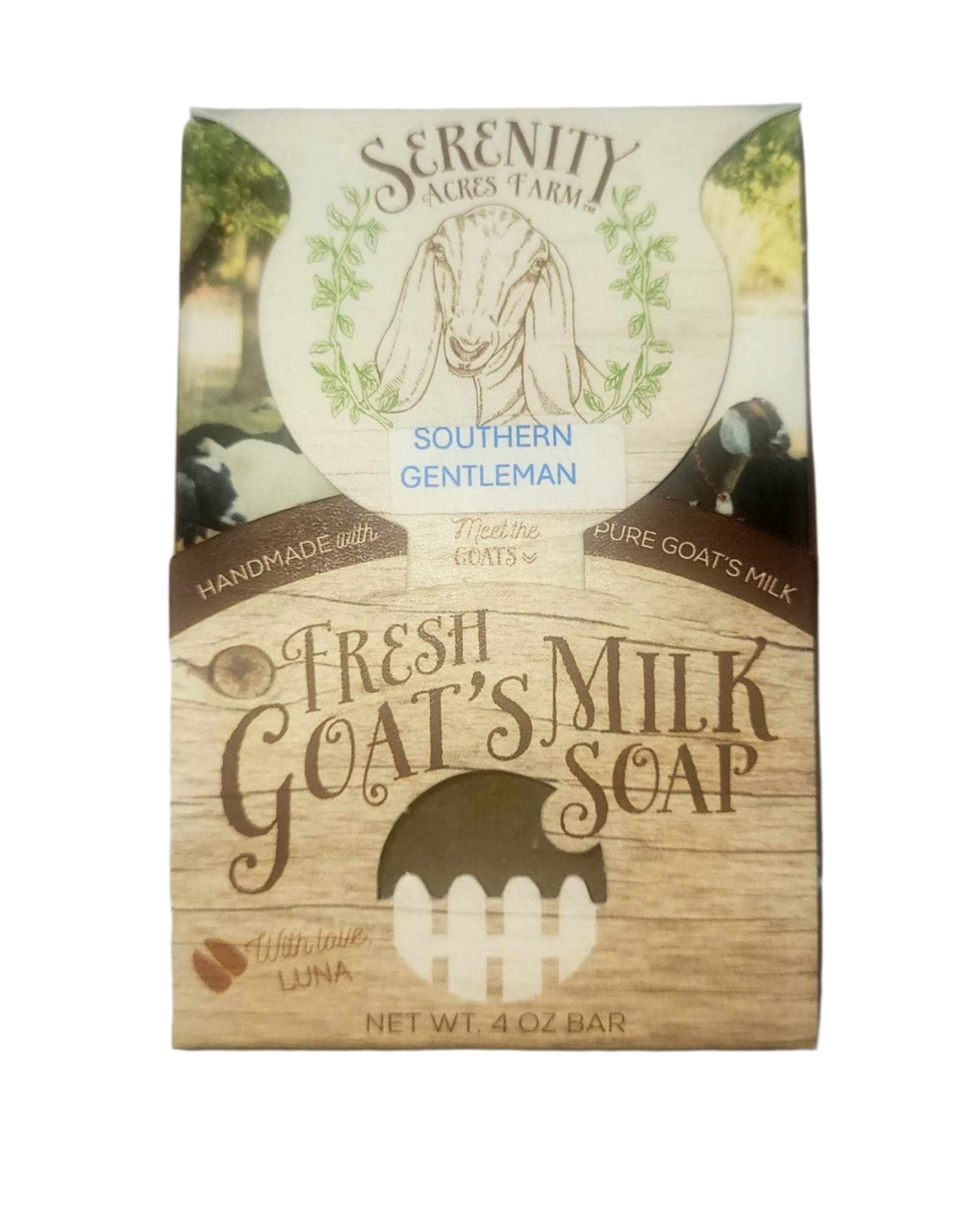 Southern Gentleman Goat Milk Soap | Clean & Masculine Scent – Serenity Acres Farm™