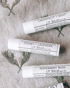 Handpoured Lip Balm w/ SPF 15 | Clean, natural, dry lip balm