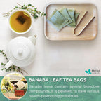 Natural Banaba Dried Leaves, Tea Bags, Powder, Whole Banaba Leaves, 100% Pure Dried Banaba Leaves, Banaba Leaf Tea, No Additives, No Caffeine, Vegan