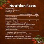 Ginseng 6 Treasures Kidney Tea, Super Kidney Cleanse Detox Tea For Men & Women, 100% Natural Roots & Berries | Caffeine-Free | Adaptogenic Blend for Energy, Wellness & Vitality Support