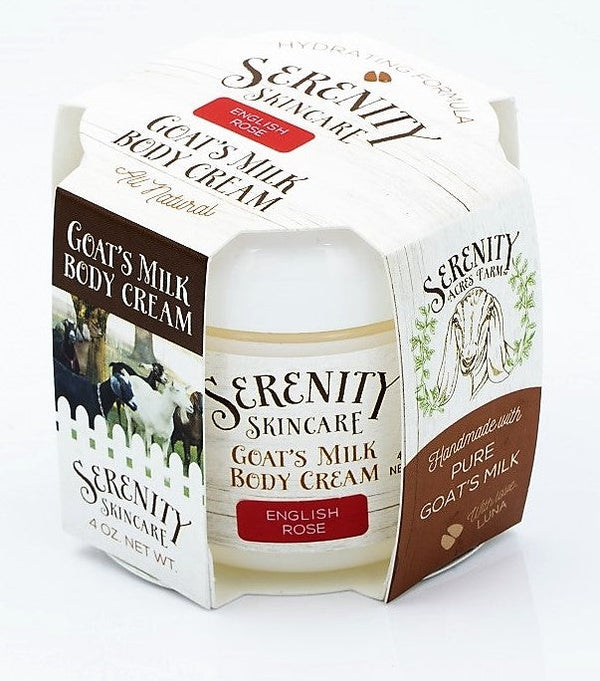 English Rose Goat Milk Body Cream | Serenity Acres Farm™