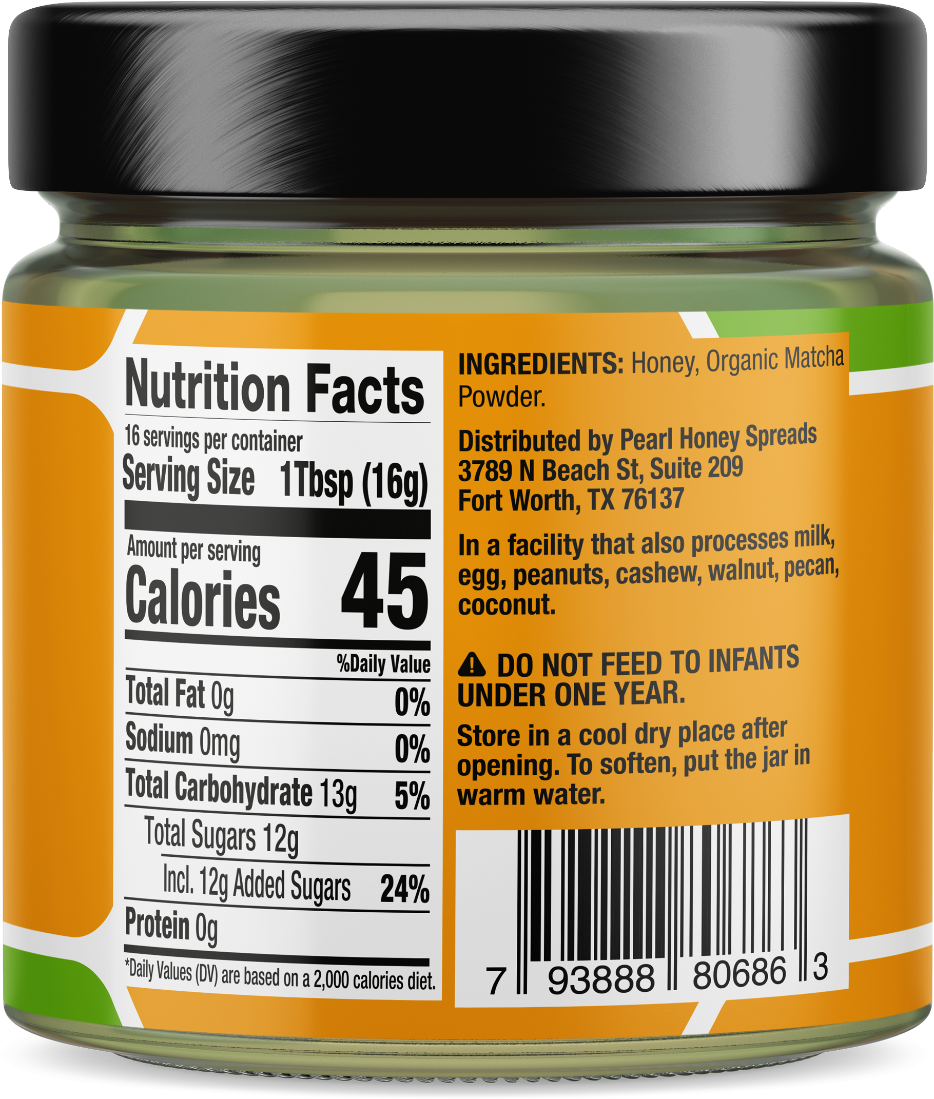 Matcha creamed honey