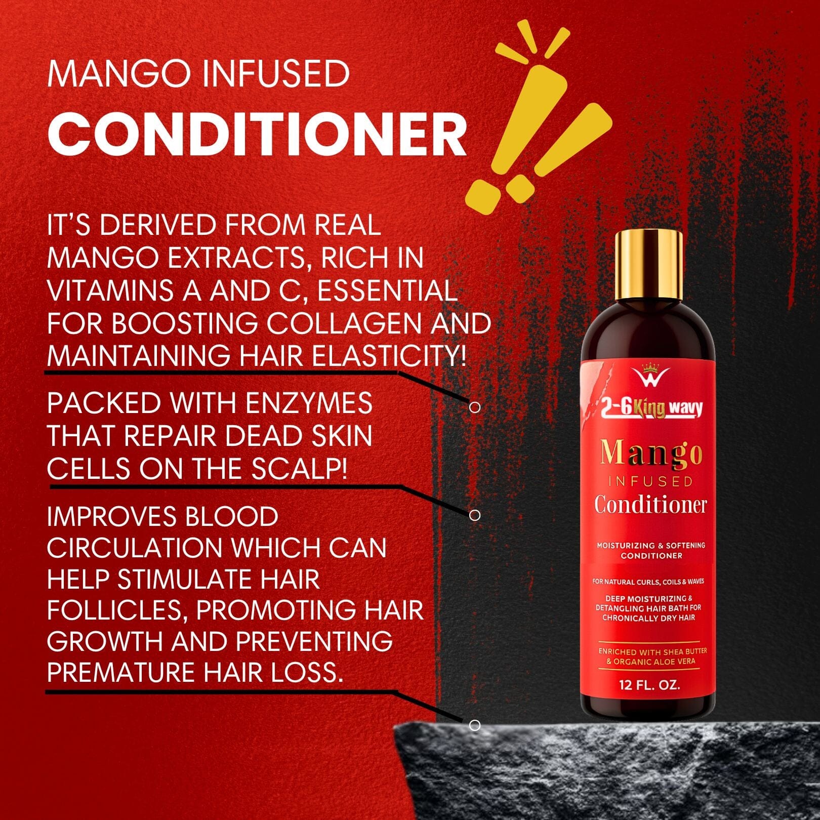 Infused Mango Conditioner (12 FL OZ)  Premium Quality