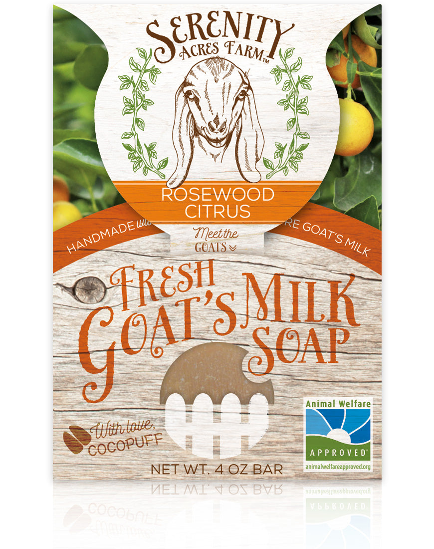 Rosewood Citrus Goat Milk Soap | Bright & Botanical – Serenity Acres Farm™