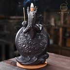 Black Ceramic Dragon Backflow Incense Burner