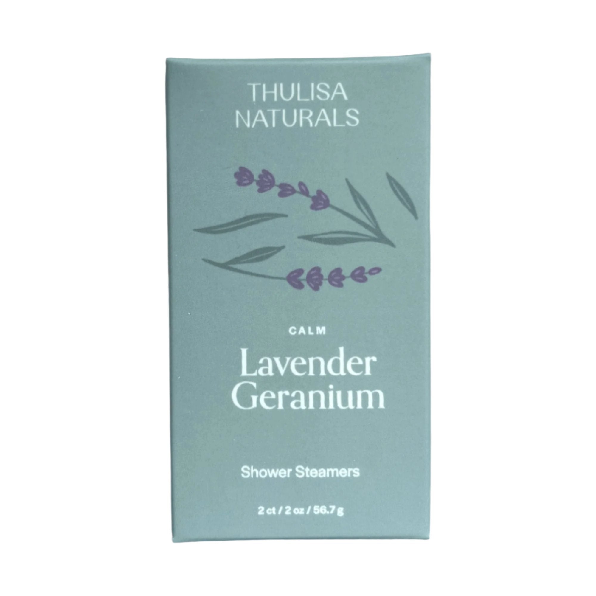 Calm Lavender Geranium Shower Steamers -2 Pack