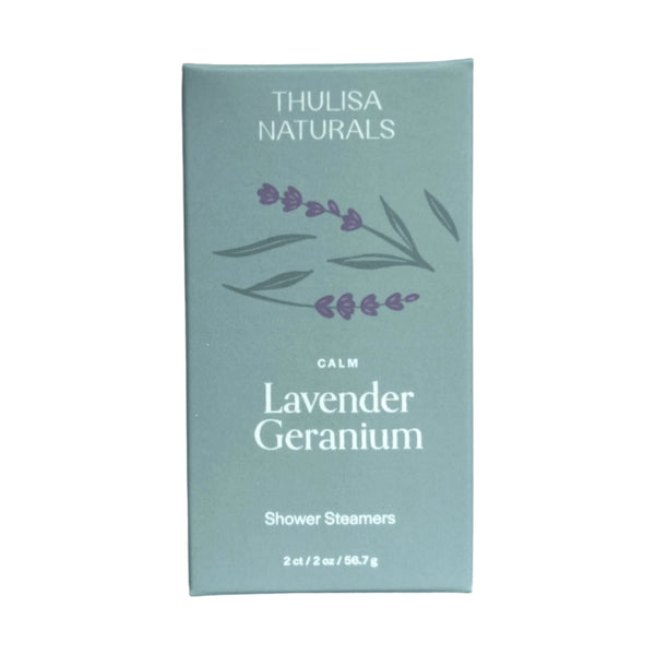 Calm Lavender Geranium Shower Steamers -2 Pack