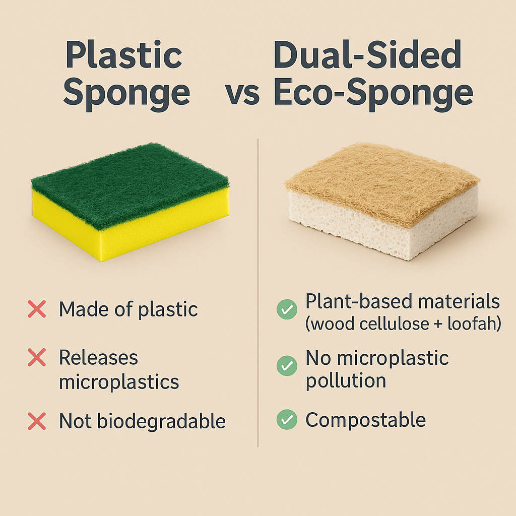 Dual-Sided Eco-Sponge