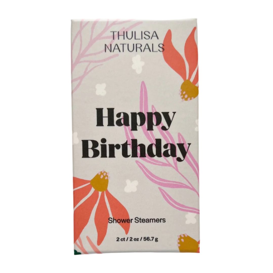 Happy Birthday Lavender Geranium Shower Steamers