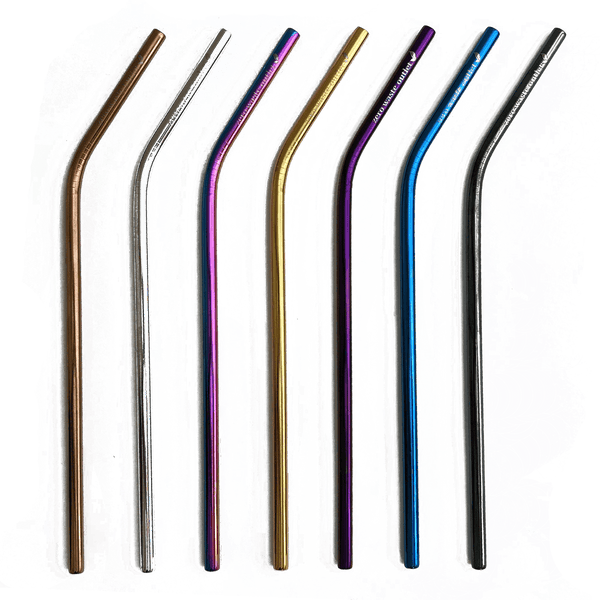 Reusable Metal Straws - Curved