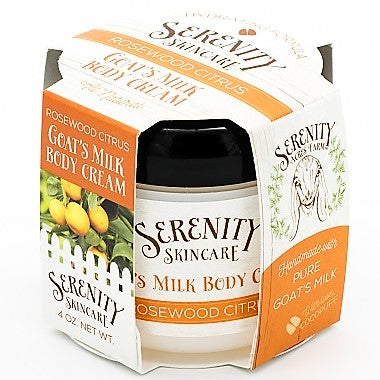 Rosewood Citrus Goat Milk Body Cream | Serenity Acres Farm™