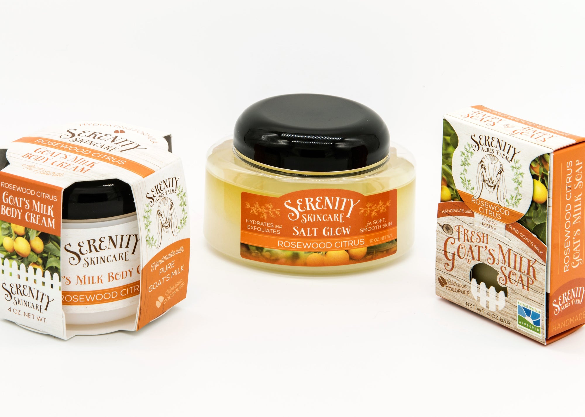 Rosewood Citrus Salt Glow – Woodsy Citrus Exfoliating Scrub | Serenity Acres Farm™